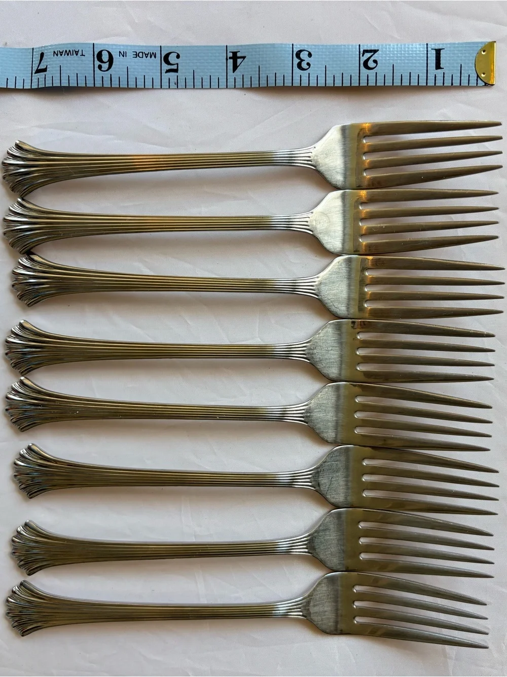 8 Vintage Wallace Silversmiths Dinner Forks